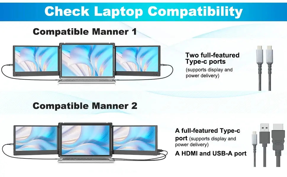 12-Inch Triple Monitor Laptop Extender -   Remote OfficePerks