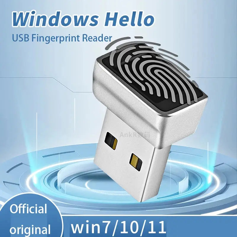 2024 Plus USB Fingerprint Reader Module for Windows10 、11 Hello, Biometric Scanner padlock for Laptops & PC -   Remote OfficePerks