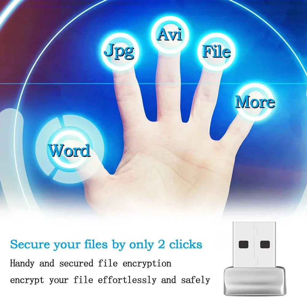 2024 Plus USB Fingerprint Reader Module for Windows10 、11 Hello, Biometric Scanner padlock for Laptops & PC -   Remote OfficePerks