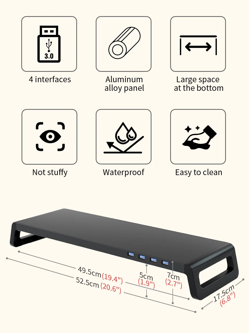 Metal Monitor Stand