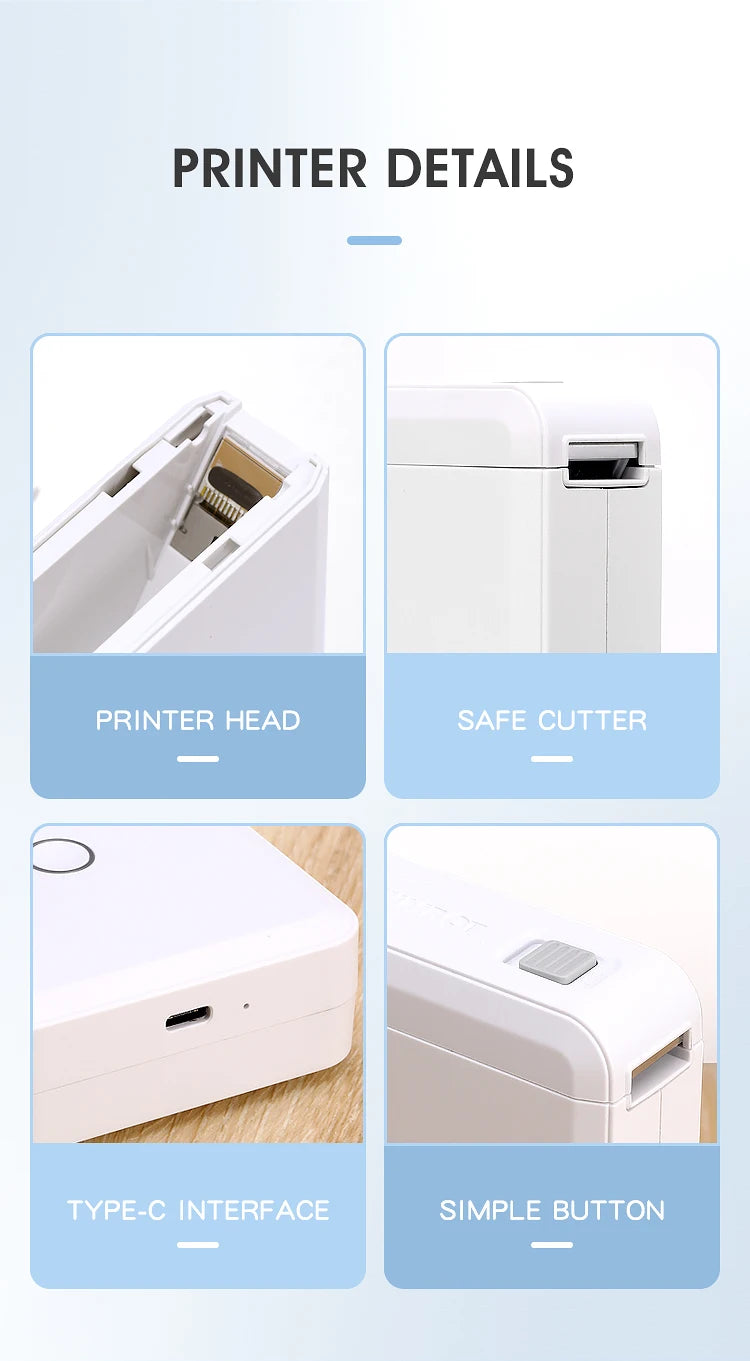 Mini Thermal Label Sticker Printer